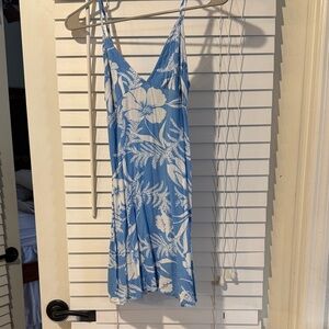 Billabong Blue and White Floral Dress